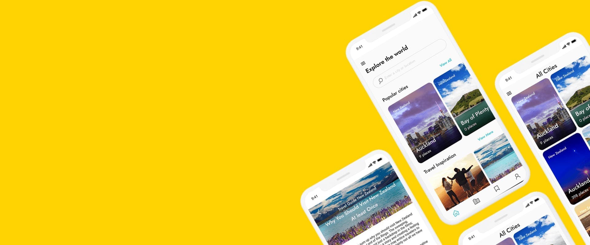 Travel Guide App – Explore New Zealand